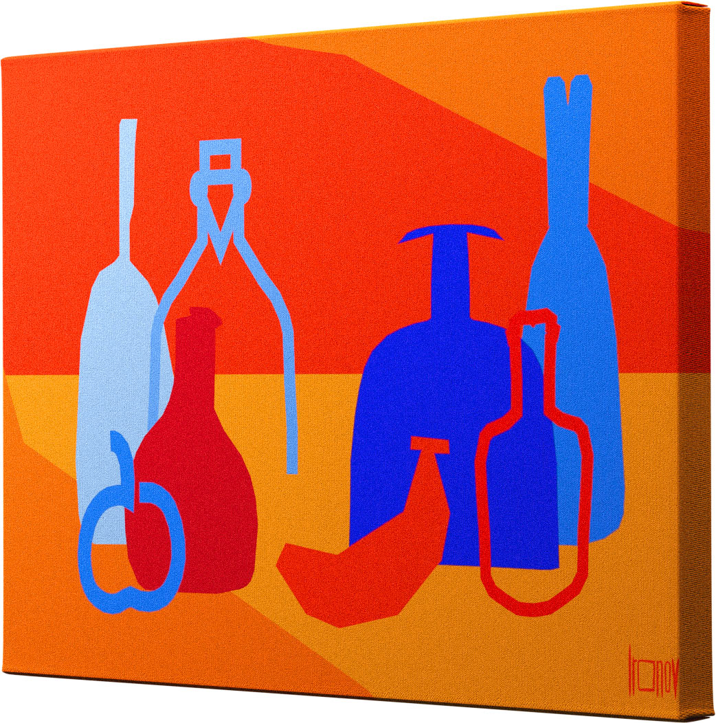Landscape with Bottles and Vegetables by Nikolay Ironov